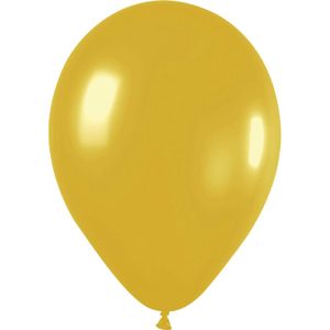 10x Gouden metallic ballonnen 30 cm