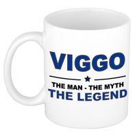 Naam cadeau mok/ beker Viggo The man, The myth the legend 300 ml - Naam mokken