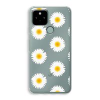 Margrietjes: Google Pixel 5 Transparant Hoesje Margrietjes: Google Pixel 5 Transparant Hoesje