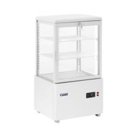 Koelvitrine - 58 L - Royal Catering - 3 niveaus - Wit - afsluitbaar