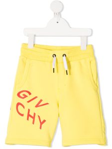 Givenchy Kids short à logo imprimé - Jaune