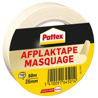 Afplaktape pattex 25mmx50m creme