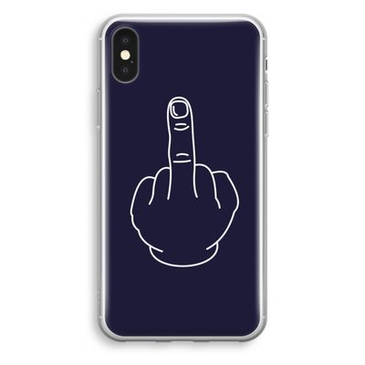 F**k U: iPhone X Transparant Hoesje F**k U: iPhone X Transparant Hoesje