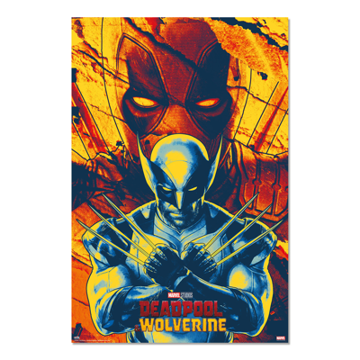 Deadpool & Wolverine Retro Poster Deadpool & Wolverine Retro Poster