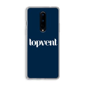 Topvent Navy: OnePlus 8 Transparant Hoesje