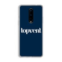 Topvent Navy: OnePlus 8 Transparant Hoesje Topvent Navy: OnePlus 8 Transparant Hoesje