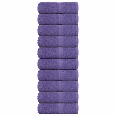 Zeepdoekjes 10 st 30x30 cm 360 g/m 100% katoen paars