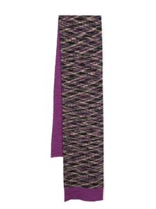 Missoni écharpe en intarsia à design réversible - Violet