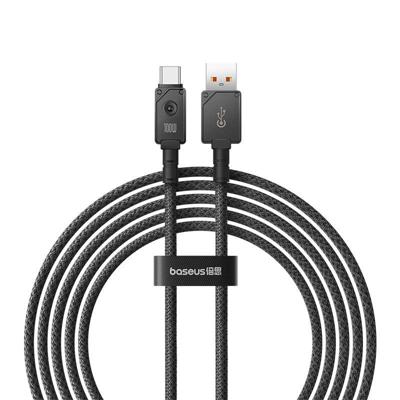 Baseus Unbreakable USB A naar USB C-kabel 2 m 100 W Zwart