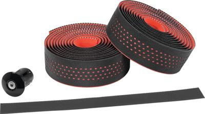 Ergotec sanremo stuurlint 3.2mm 2x 2000mm zwart/rood