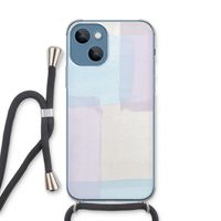 Square pastel: iPhone 13 Transparant Hoesje met koord