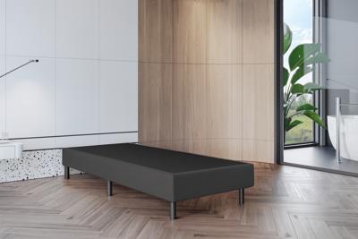 2dekans Vaste Boxspring Box Zonder Matras 90 x 200 Antraciet - Stofschade + Niet in originele verpakking