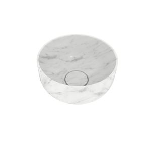 Balmani Bowl waskom Carrara marmer rond Ø 24 cm