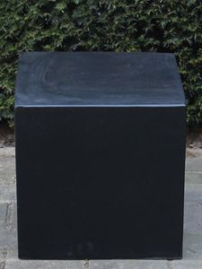 Sokkel light cement, zwart, 50x50x50 cm