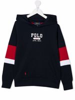 Ralph Lauren Kids hoodie à logo imprimé - Bleu - thumbnail