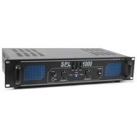 SkyTec 2 x 500W DJ PA versterker SPL1000 met EQ