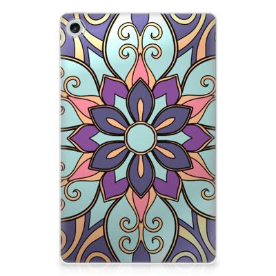 Lenovo Tab M10 Plus (3e generatie) | Siliconen hoesje | Purple Flower