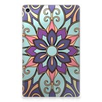 Lenovo Tab M10 Plus (3e generatie) | Siliconen hoesje | Purple Flower