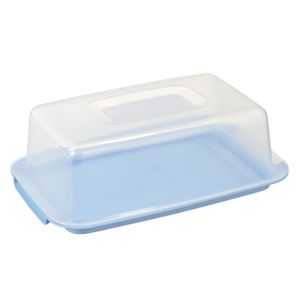 Vershouddozen/voedsel bewaardozen transparant/blauw 3,75 liter