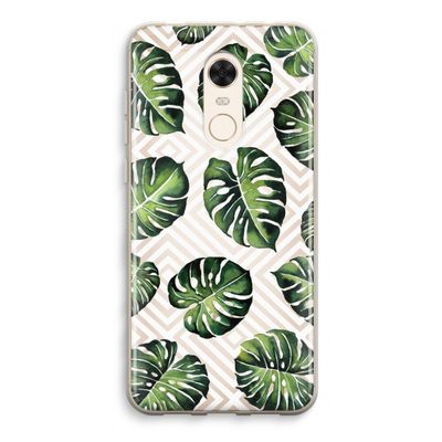 Geometrische jungle: Xiaomi Redmi 5 Transparant Hoesje