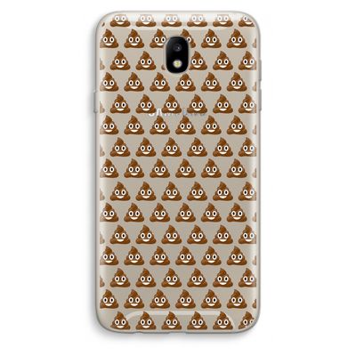 Poop emoji: Samsung Galaxy J7 (2017) Transparant Hoesje