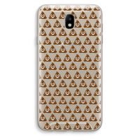 Poop emoji: Samsung Galaxy J7 (2017) Transparant Hoesje
