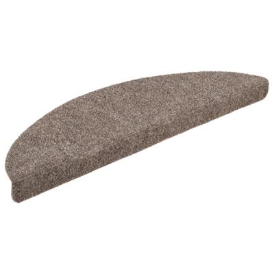 VidaXL Trapmatten zelfklevend 10 stuks 56x17x3 cm beige halfrond