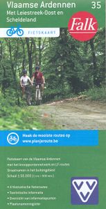 Fietskaart 35 Vlaamse Ardennen met Leiestreek-oost en Scheldeland (met knooppunten) | Falk