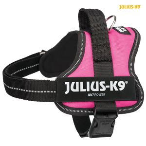Julius k9 Power-harnas / tuig voor labels fuchsia