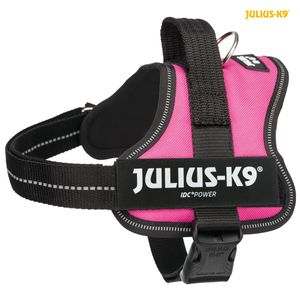 Krachtharnas Julius-K9 - Mini-Mini - S: 40-53 cm-22 mm - Fuchsia - Voor hond