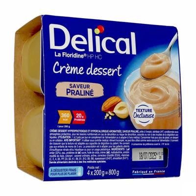 Delical Creme Dessert La Floridine Praline 4x200g