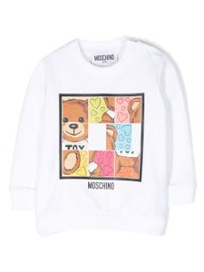 Moschino Kids sweat à motif Teddy Bear - Blanc