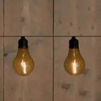 Anna&apos;s Collection Solar 10 partylights filament 4.5m Geel