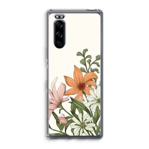 Floral bouquet: Sony Xperia 5 Transparant Hoesje