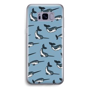 Narwhal: Samsung Galaxy S8 Plus Transparant Hoesje