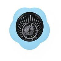 2 stks draagbare handheld Outfall water tank zeef gootsteen filter afvoer badkamer keuken gadget (blauw)