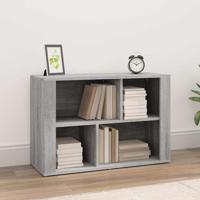 Dressoir 80x30x54 cm bewerkt hout grijs sonoma eikenkleurig