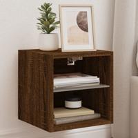Tv-wandmeubel met LED-verlichting 30x28,5x30 cm bruineikenkleur Tv-wandmeubel met LED-verlichting 30x28,5x30 cm bruineikenkleur