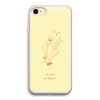 No rain no flowers: iPhone 7 Transparant Hoesje