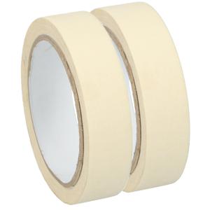 Afplaktape/schilderstape - 2x - wit - 25mm x 25m - voor binnen/buiten