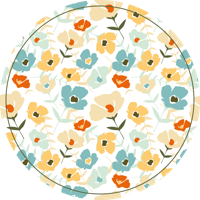 Waterverf bloemen Natuur vinyl tapijt