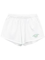 Sporty & Rich short en coton à logo imprimé - Blanc