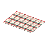 Tartan kerst placemat