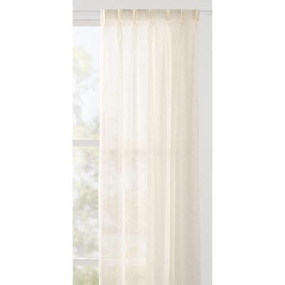 Leen Bakker - Inbetween Jules Transparant - Off-white - Polyester/Linnen - Wit - H297 Cm