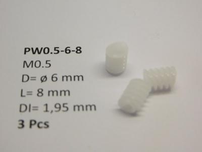 micromotor PW0.5-6-8 wormwiel