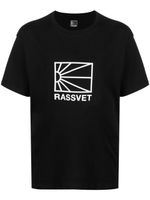 RASSVET t-shirt en coton à logo imprimé - Noir