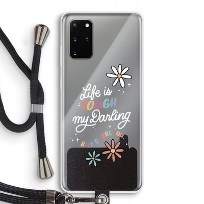 Tough Life: Samsung Galaxy S20 Plus Transparant Hoesje met koord