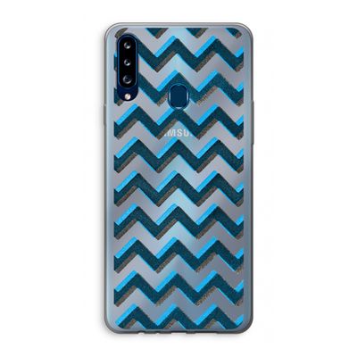 Onderbroken lijn: Samsung Galaxy A20s Transparant Hoesje