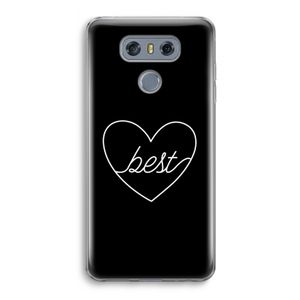 Best heart black: LG G6 Transparant Hoesje
