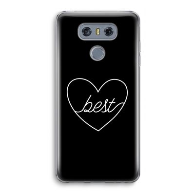Best heart black: LG G6 Transparant Hoesje
